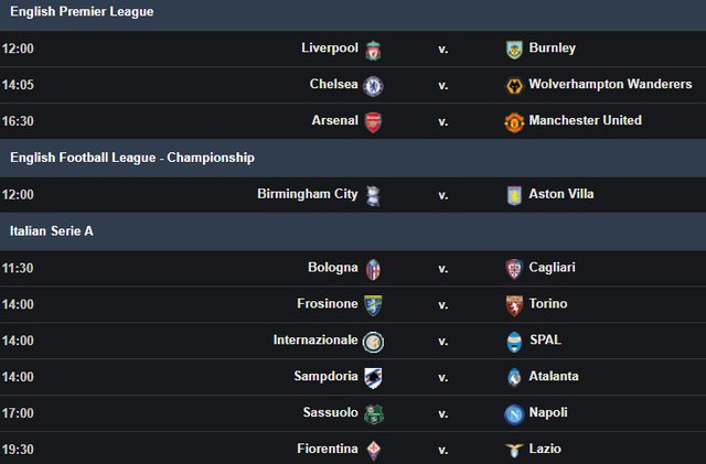 Today football match discount list